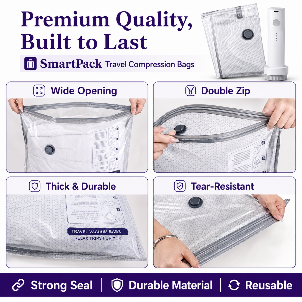 SmartPack Travel Compression Bags