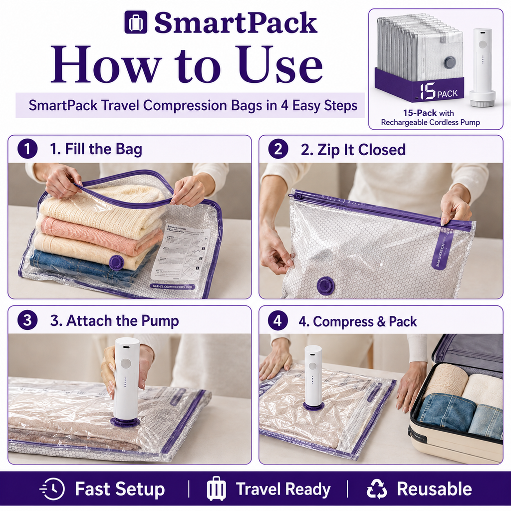 SmartPack Travel Compression Bags
